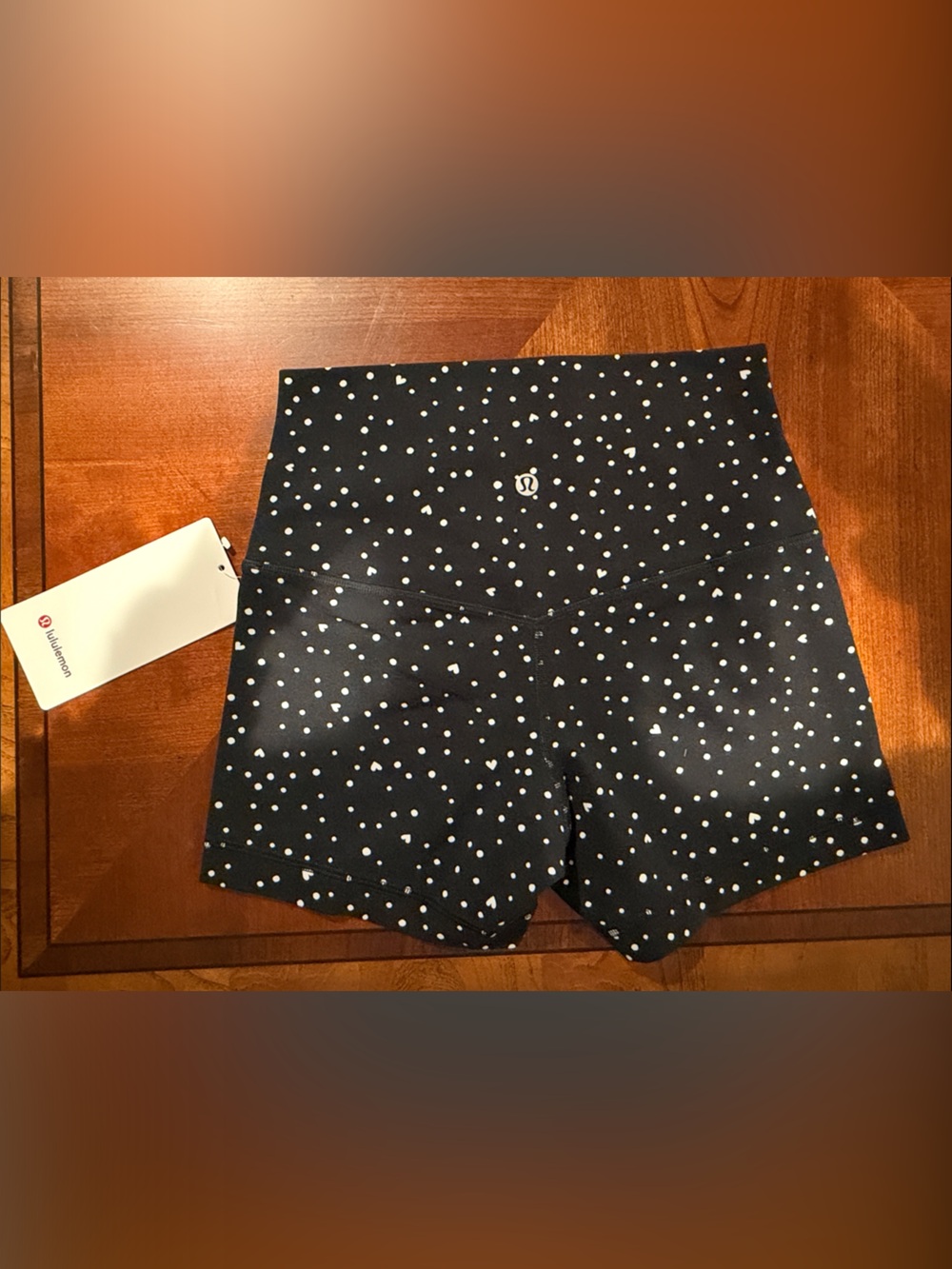 lululemon Align No Line HR Short 4” Scattered Heart NWT